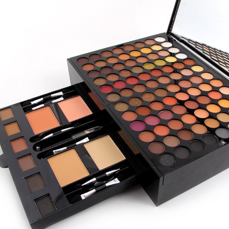 Paleta de Maquillaje Profesional Miss Rôse – 180 Colores de Sombras y Rubor